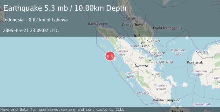 Map of NIAS REGION, INDONESIA