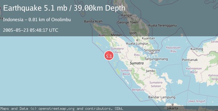Map of NIAS REGION, INDONESIA