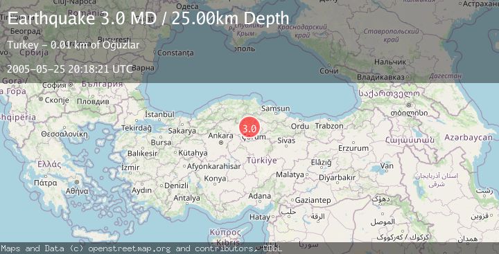 Map of CENTRAL TURKEY