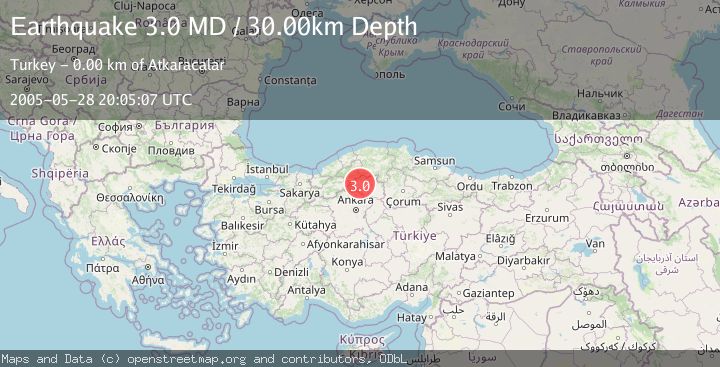 Map of CENTRAL TURKEY
