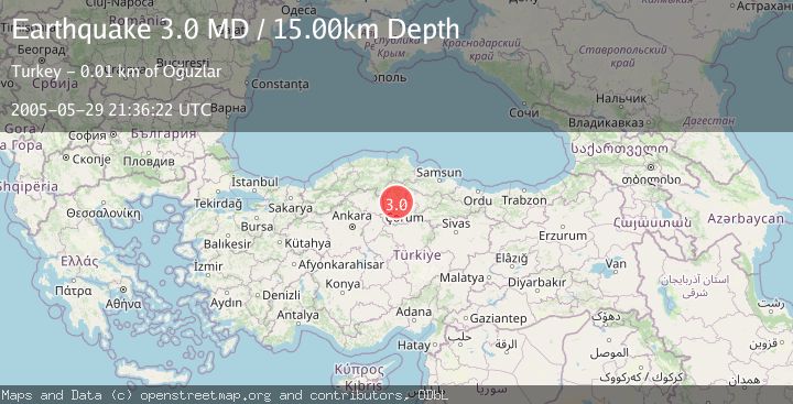 Map of CENTRAL TURKEY