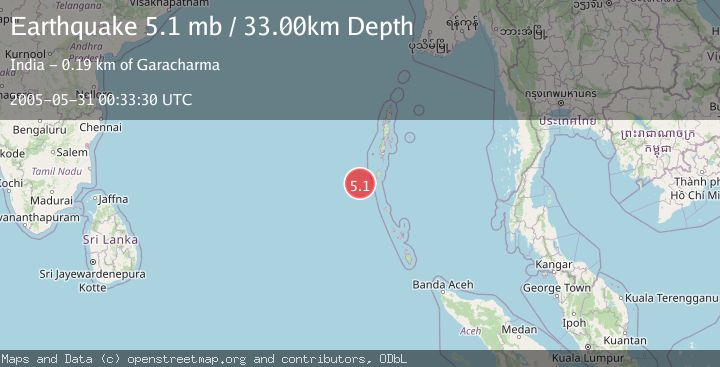 Map of ANDAMAN ISLANDS, INDIA REGION