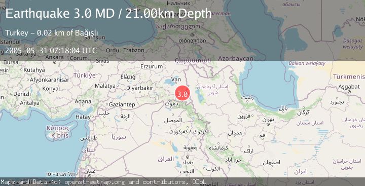 Map of TURKEY-IRAQ BORDER REGION
