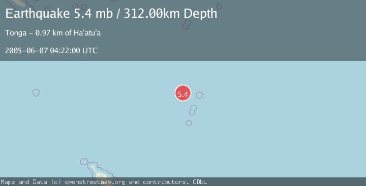 Map of KERMADEC ISLANDS REGION