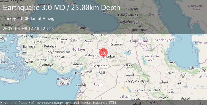 Map of EASTERN TURKEY