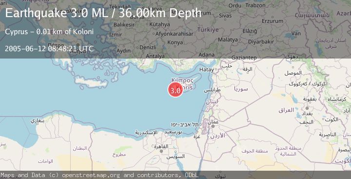 Map of CYPRUS REGION