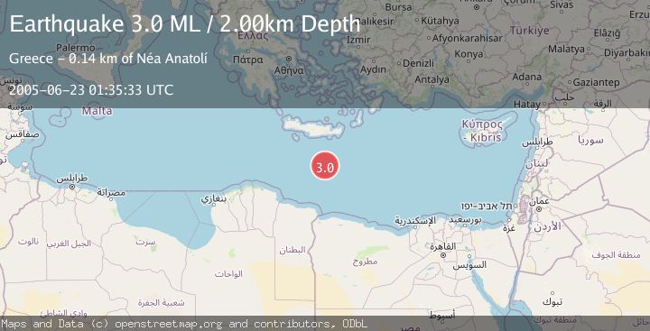 Map of EASTERN MEDITERRANEAN SEA