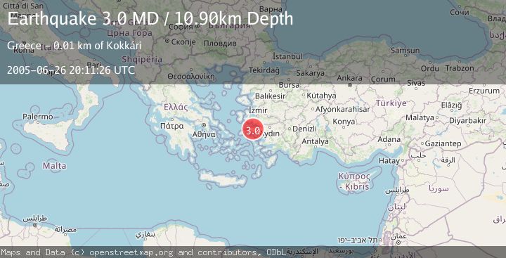 Map of DODECANESE ISLANDS, GREECE