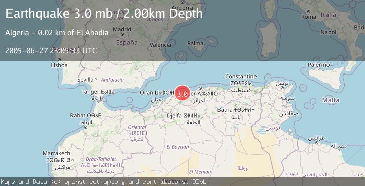 Map of NORTHERN ALGERIA
