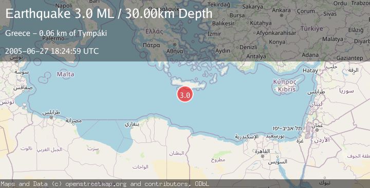 Map of CRETE, GREECE