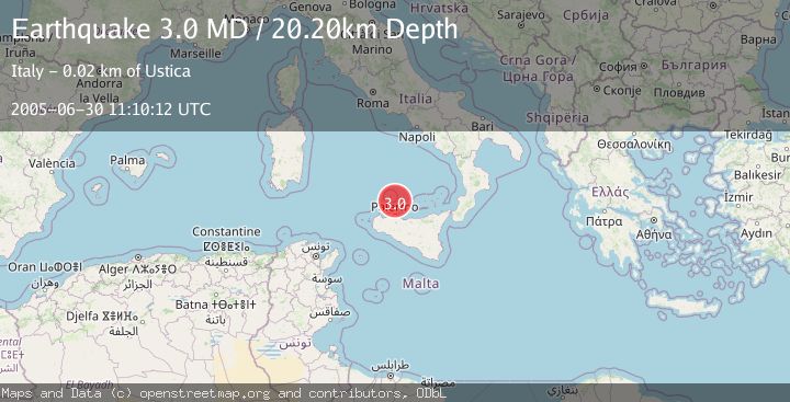 Map of SICILY, ITALY