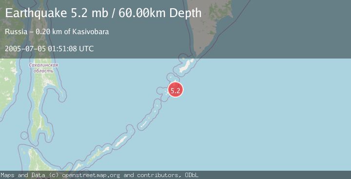 Map of KURIL ISLANDS
