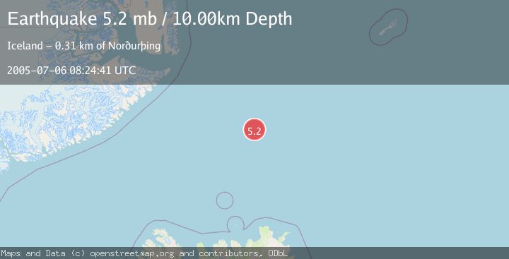 Map of ICELAND REGION