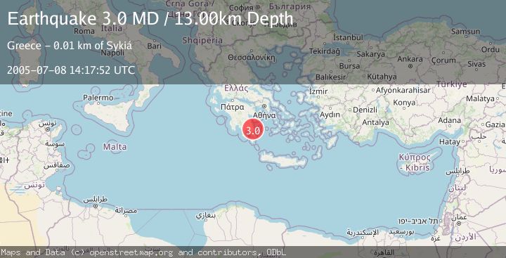 Map of SOUTHERN GREECE