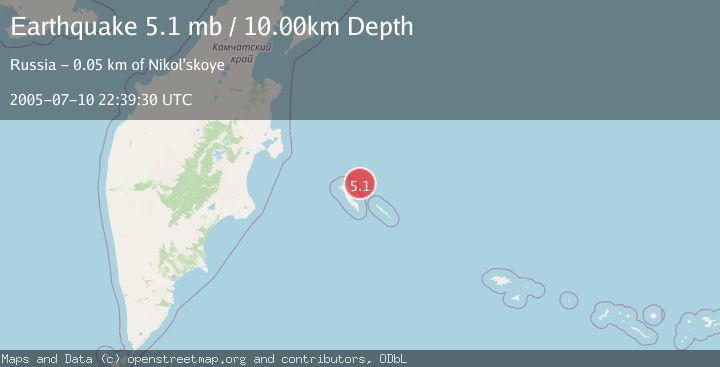 Map of KOMANDORSKIYE OSTROVA REGION