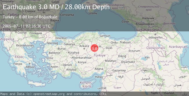 Map of CENTRAL TURKEY