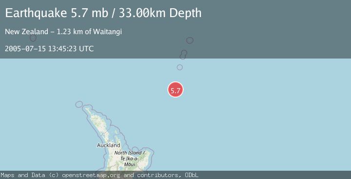Map of SOUTH OF KERMADEC ISLANDS