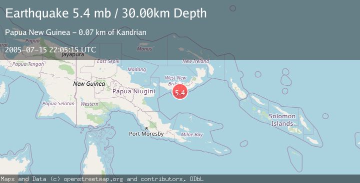 Map of NEW BRITAIN REGION, P.N.G.