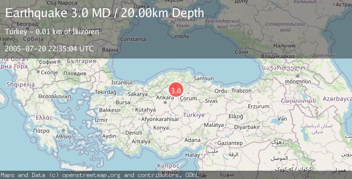 Map of CENTRAL TURKEY