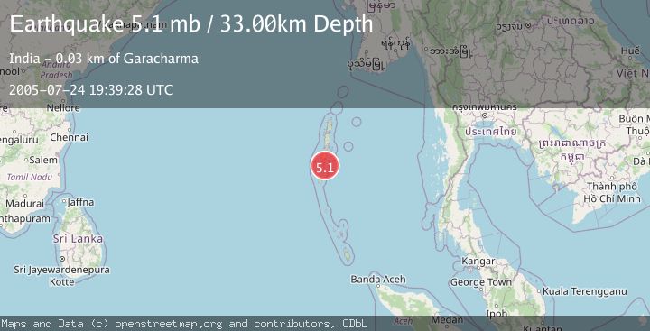 Map of ANDAMAN ISLANDS, INDIA REGION