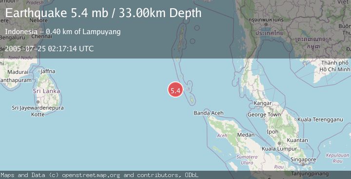 Map of NICOBAR ISLANDS, INDIA REGION
