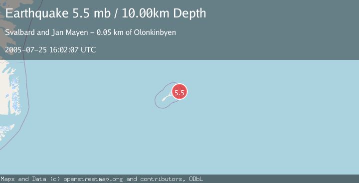 Map of JAN MAYEN ISLAND REGION