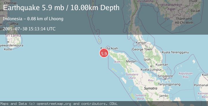 Map of NORTHERN SUMATRA, INDONESIA