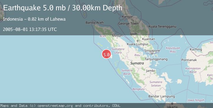 Map of NIAS REGION, INDONESIA