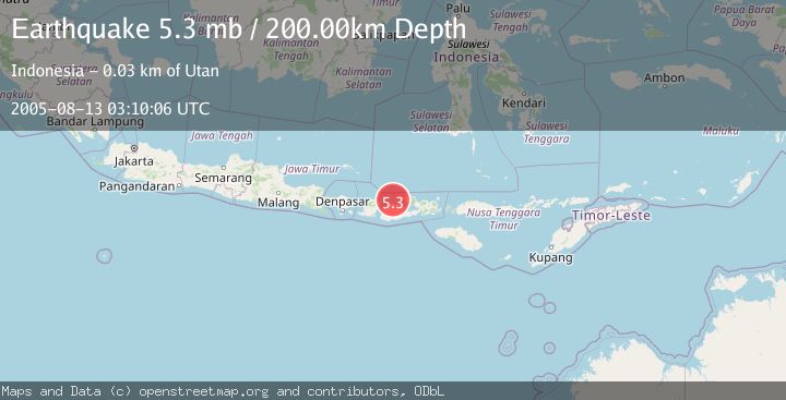 Map of SUMBAWA REGION, INDONESIA