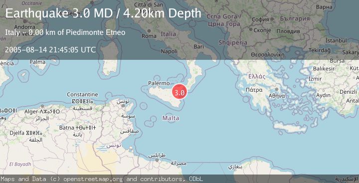 Map of SICILY, ITALY