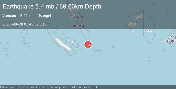 Map of SOUTHEAST OF LOYALTY ISLANDS