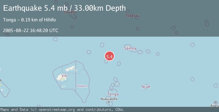 Map of SAMOA ISLANDS REGION