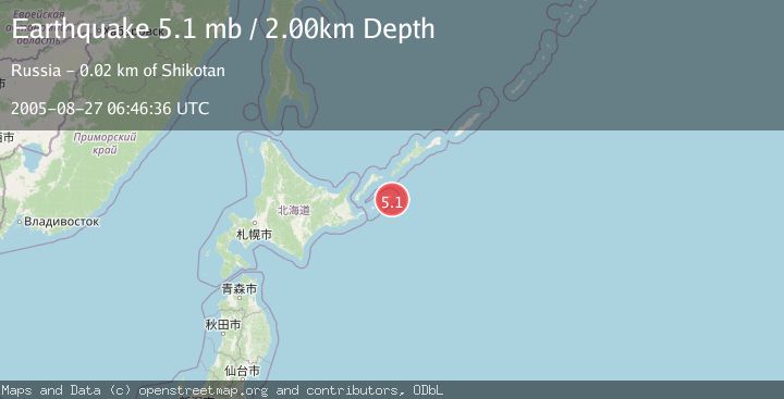 Map of KURIL ISLANDS