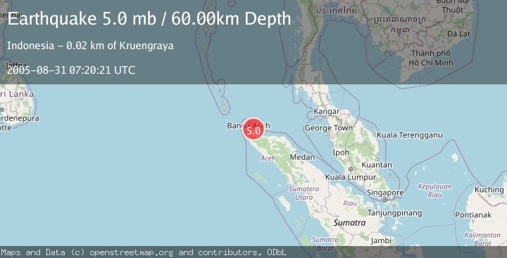 Map of NORTHERN SUMATRA, INDONESIA