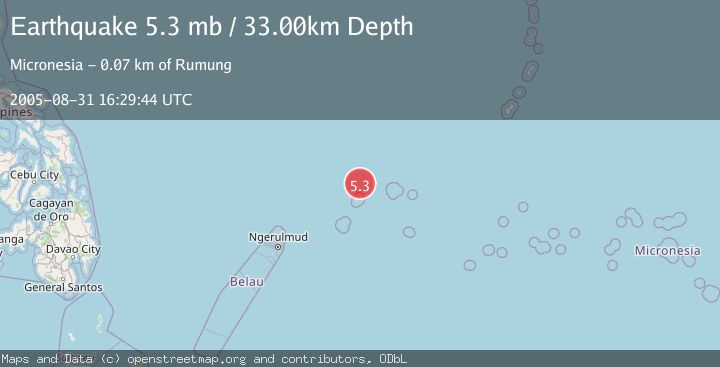 Map of STATE OF YAP, MICRONESIA
