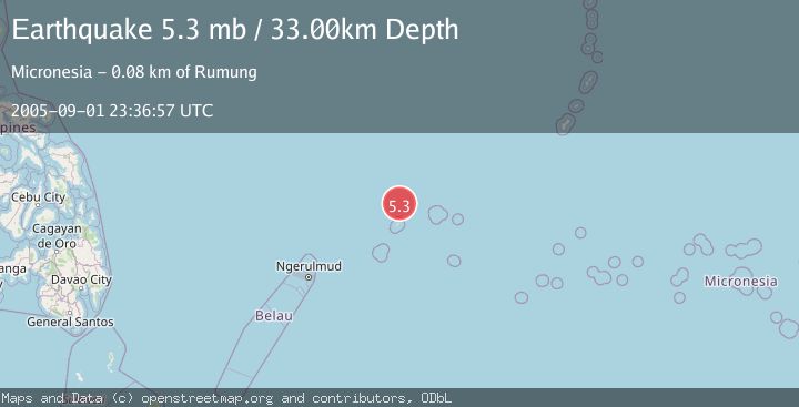 Map of STATE OF YAP, MICRONESIA
