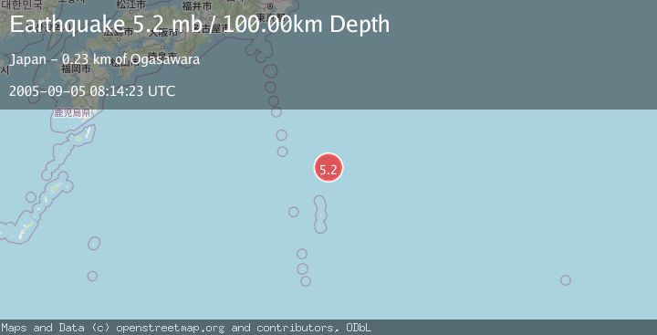 Map of IZU ISLANDS, JAPAN REGION