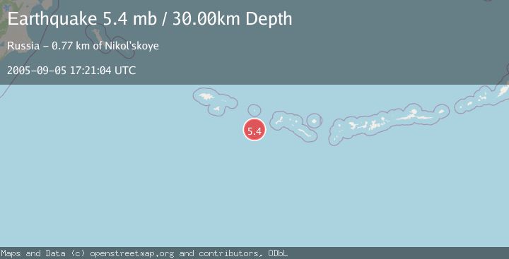 Map of RAT ISLANDS, ALEUTIAN ISLANDS