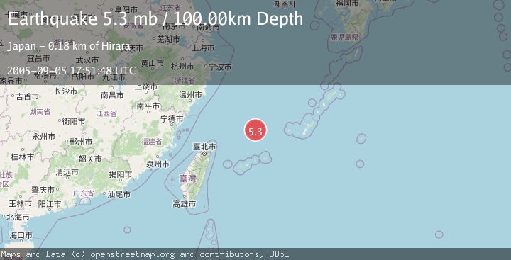 Map of NORTHEAST OF TAIWAN