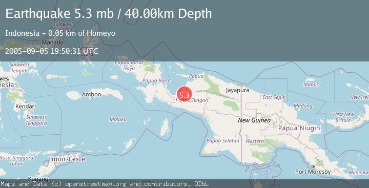 Map of PAPUA, INDONESIA