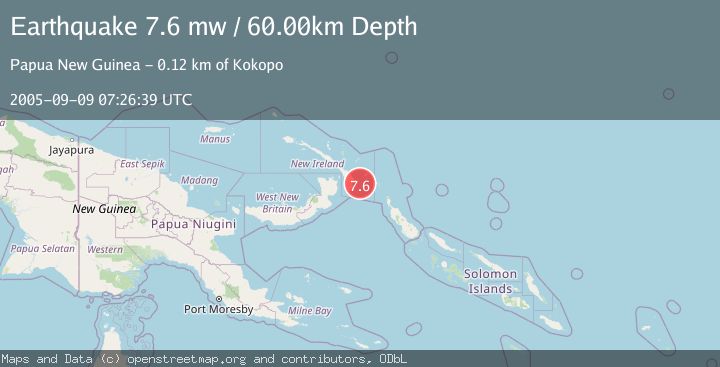Map of NEW IRELAND REGION, P.N.G.