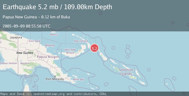Map of NEW IRELAND REGION, P.N.G.