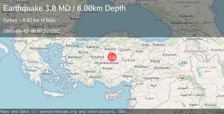 Map of CENTRAL TURKEY