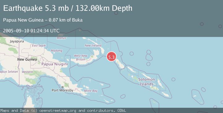 Map of BOUGAINVILLE REGION, P.N.G.