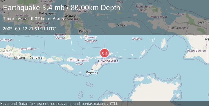 Map of KEPULAUAN BARAT DAYA, INDONESIA