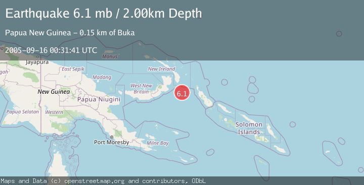 Map of NEW IRELAND REGION, P.N.G.