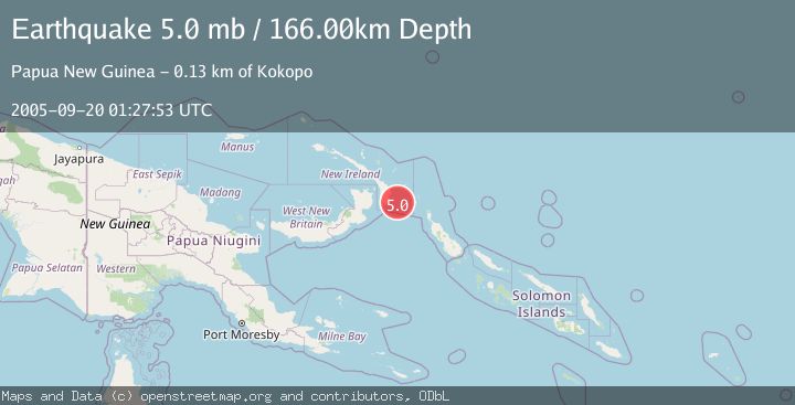 Map of NEW IRELAND REGION, P.N.G.
