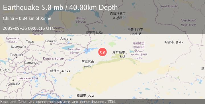 Map of SOUTHERN XINJIANG, CHINA