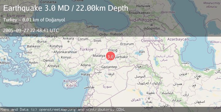 Map of EASTERN TURKEY