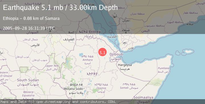 Map of ETHIOPIA